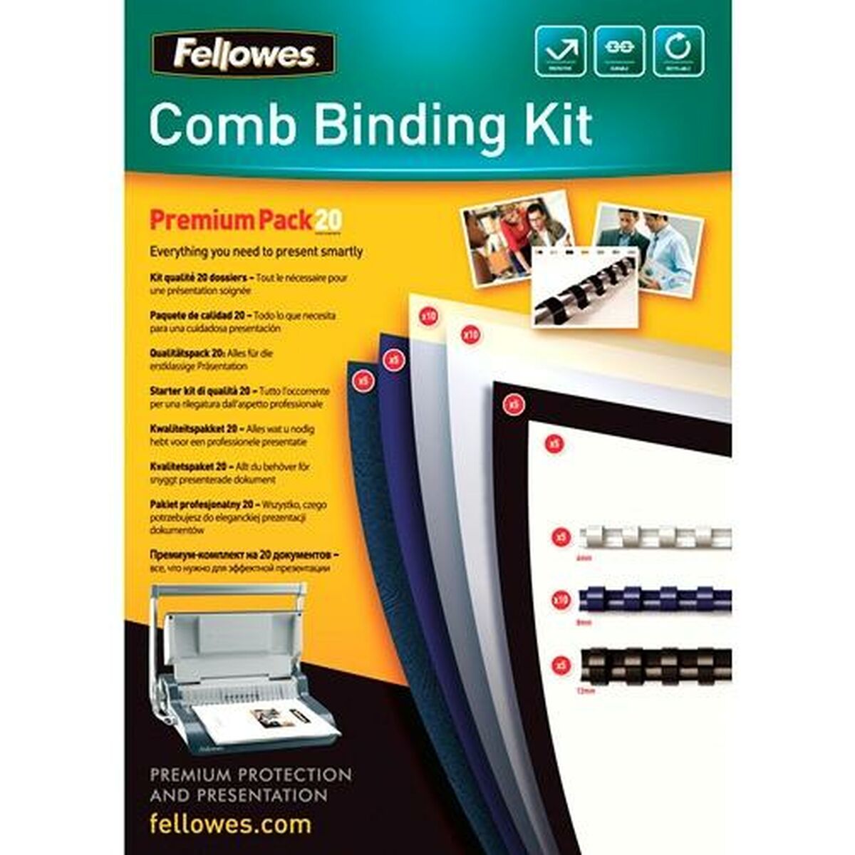 Set za uvezivanje Fellowes 5371801 A4 Plastika